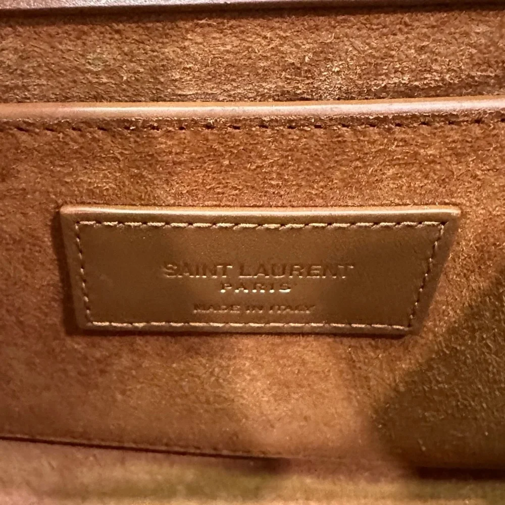 Yves Saint Laurent YSL Kate Tassle Tan/Gold Chain Shoulder Bag